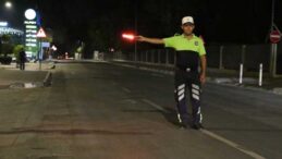 329 sürücünün rapor edildiği trafik denetiminde 185 sürücü süratten ceza aldı