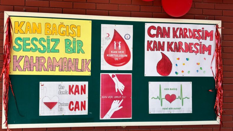Güzelyurt Kurtluş Lisesi’nde, kan bağış etkinliği ile bilim ve bahar şenliği yapıldı