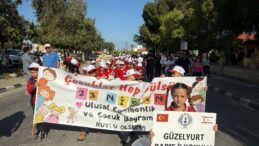 Güzelyurt’ta 23 Nisan Ulusal Egemenlik ve Çocuk Bayramı korteji düzenlendi