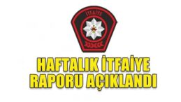 Haftalık itfaiye raporu…7 yangın, 18 özel servis olayı meydana geldi