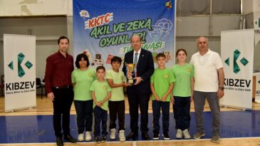 KKTC 2. Akıl ve Zekâ Oyunları Turnuvası’nda ödül ve kupalar sahiplerini buldu