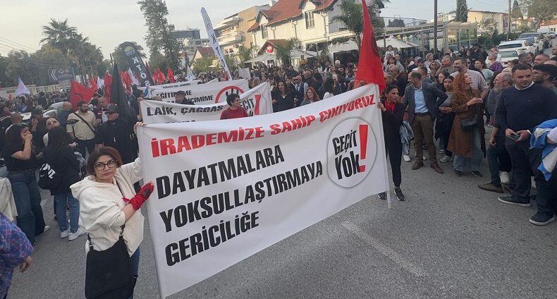 Lefkoşa’da 40’ı aşkın örgütün katılımıyla eylem düzenleniyor