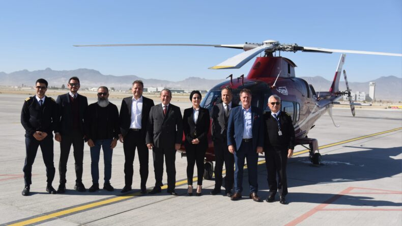 Taksi helikopter seferlerinin ilki gerçekleşti