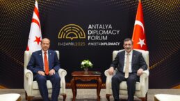 TC Cumhurbaşkanı Yardımcısı Yılmaz, Cumhurbaşkanı Tatar ile bir araya geldi