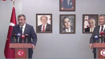 Türkiye Cumhurbaşkanı Yardımcısı Yılmaz KKTC’ye geldi
