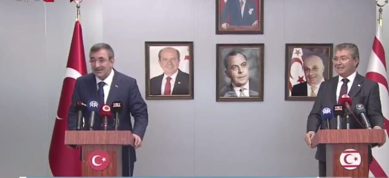 Türkiye Cumhurbaşkanı Yardımcısı Yılmaz KKTC’ye geldi