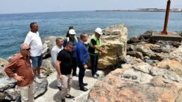 Ataoğlu, Liman’da yürütülen 3. etap proje çalışmalarını yerinde inceledi