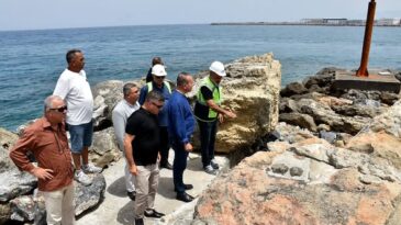 Ataoğlu, Liman’da yürütülen 3. etap proje çalışmalarını yerinde inceledi