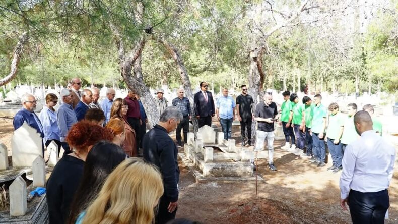 Aziz Fedai için ölüm yıldönümünde Lefke’deki kabri başında tören düzenlendi