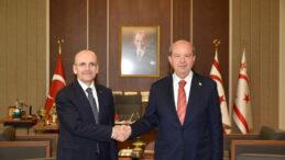 Cumhurbaşkanı Tatar, Mehmet Şimşek’i kabul etti