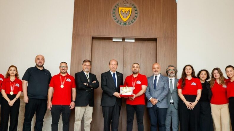 Cumhurbaşkanı Tatar, YDÜ heyetini kabul etti