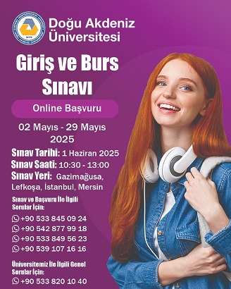 DAÜ Giriş ve Burs Sınavı’na başvurular devam ediyor