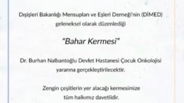 DİMED’in “Bahar Kermesi” 29 Mayıs Perşembe günü yapılacak…