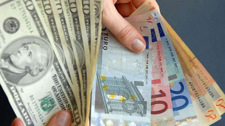 Döviz kurları:Dolar 38,85, Euro 43,55, İngiliz Sterlini 51,80 TL
