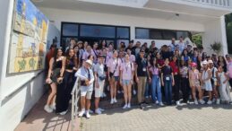 Farklı ülkelerden çocuklar Girne’de dünya barışı temasıyla resim çizdi