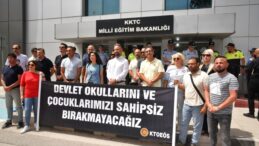 KTOEÖS ve KTÖS’ten ortak eylem: “Devlet okullarını ve çocuklarımızı sahipsiz bırakmayacağız”