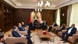 Meclis Başkanı Öztürkler, Mehmet Şimşek’i kabul etti