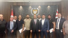 Tarım ve Doğal Kaynaklar Bakanı Çavuş, Kıbrıs Türk Çiftçiler Birliği’ni kabul etti