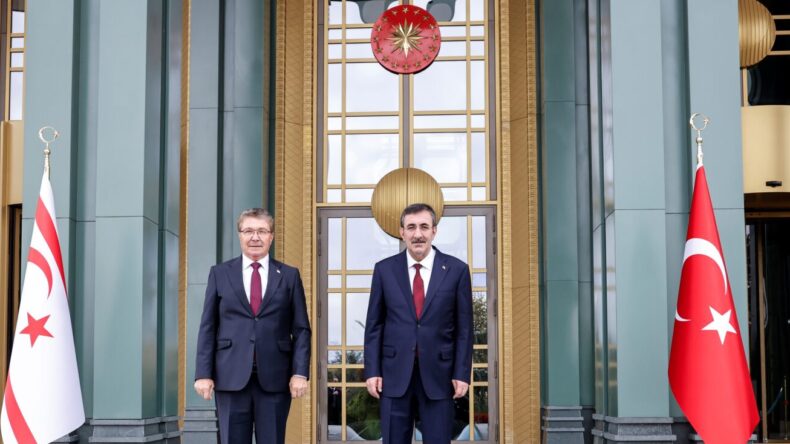 TC Cumhurbaşkanı Yardımcısı Yılmaz, Başbakan Üstel ile görüştü