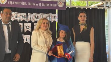 Yeşilyurt Özel Eğitim ve İş Eğitim Okulu yıl sonu sergisinin açılışı ve mezuniyet töreni yapıldı