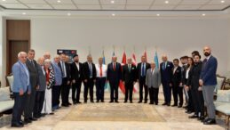 Cumhurbaşkanı Tatar, Türk Dünyası Mühendisler ve Mimarlar Birliği heyetini kabul etti