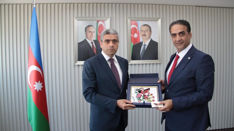 Gardiyanoğlu, Azerbaycan Çalışma ve Nüfusun Sosyal Koruması Bakanı Anar Aliyev ile bir araya geldi