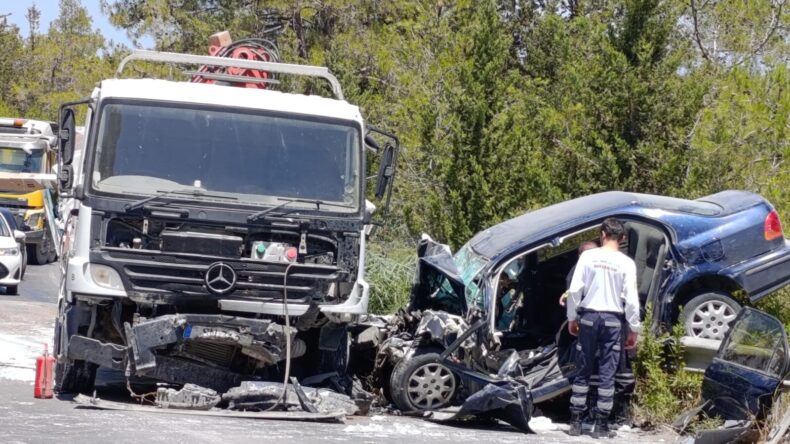 Girne -Değirmenlik ana yolunda kaza. İki yaralı