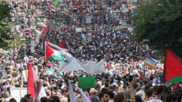 İtalya’da muhalefet partileri “Gazze’de katliamı durdurun” çağrısıyla yürüdü