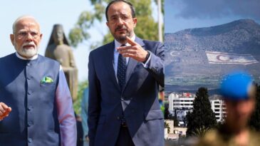 Modi’den Güney Kıbrıs’a ziyaret! Uzaktan KKTC’yi seyretti