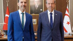 Cumhurbaşkanı Tatar, İzmir Başkonsolosluğuna atanan Mustafa Davulcu’yu kabul etti