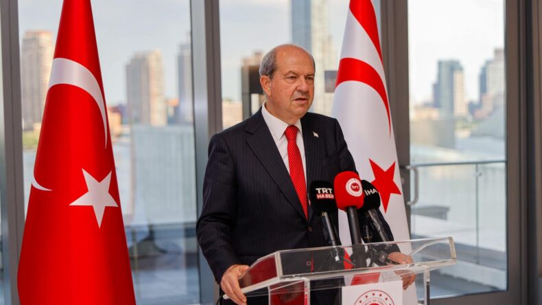 Cumhurbaşkanı Tatar New York’ta vurguladı: “Bir anlaşma olsun diye egemenlikten taviz verilemez”