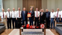 Cumhurbaşkanı Tatar, Türk Barış Kuvvetleri Gaziler Derneği  heyetini kabul etti