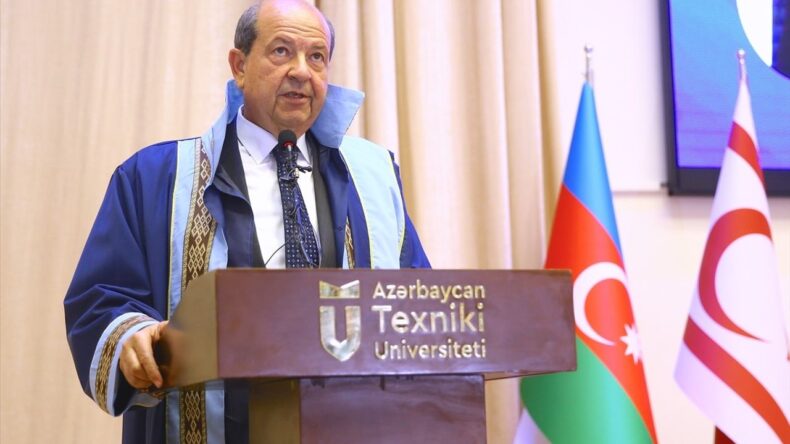 Cumhurbaşkanı Tatar’a Azerbaycan Teknik Üniversitesince fahri doktora unvanı verildi