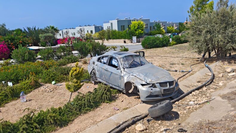 Girne-Tatlısu anayolunda trafik kazası.. 4 yaralı
