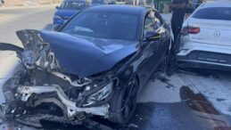 Gönyeli’de zincirleme trafik kazası