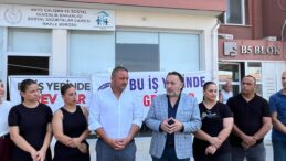 Kamu-Sen Sosyal Sigortalar Dairesi’nin İskele şubesinde tam gün greve gitti