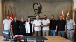 Larnaka Gençler Birliği Spor Kulübü’nden İskele Belediye Başkanı Sadıkoğlu’na ziyaret