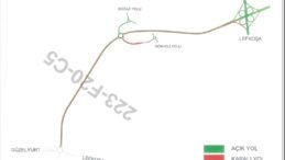 Lefkoşa Kuzey Çevre Yolunun bir kısmı trafiğe kapatıldı