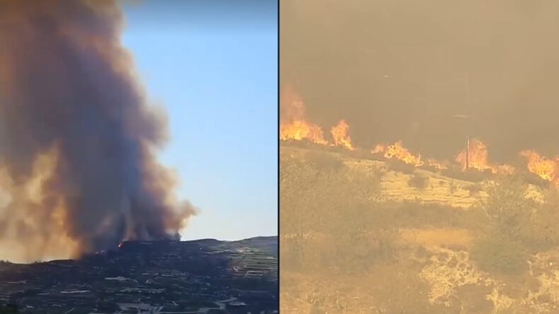 Limasol’un dağlık bölgelerindeki yangın için uluslararası destek istendi