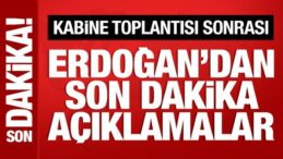Son Dakika: Cumhurbaşkanı Erdoğan’dan önemli açıklamalar