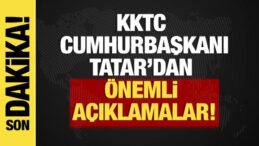 Son dakika… KKTC Cumhurbaşkanı Tatar TRT’ye konuştu!