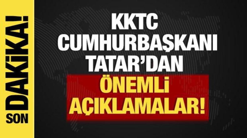 Son dakika… KKTC Cumhurbaşkanı Tatar TRT’ye konuşuyor!