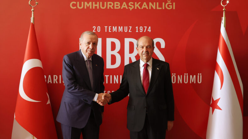 TC Cumhurbaşkanı Erdoğan, Cumhurbaşkanı Tatar ile görüştü