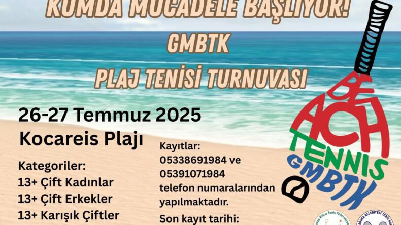 Tenis’te plaja iniyor