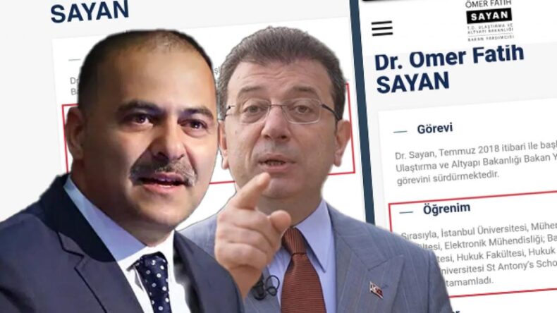 Bakan yardımcısına attıkları diploma çamuru İmamoğlu’nu vurdu
