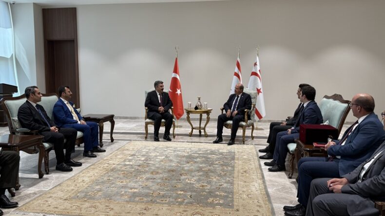 Cumhurbaşkanı Tatar, HAVELSAN yetkililerini kabul etti