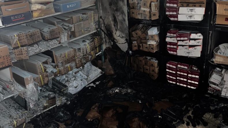 Esnaf ve Zanaatkarlar Sanayi Bölgesinde yangın