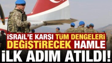 İsrail’e karşı tüm dengeleri değiştirecek hamle! İlk adım atıldı…