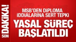 MSB’den diploma iddialarına sert tepki: Yasal süreç başlatıldı!