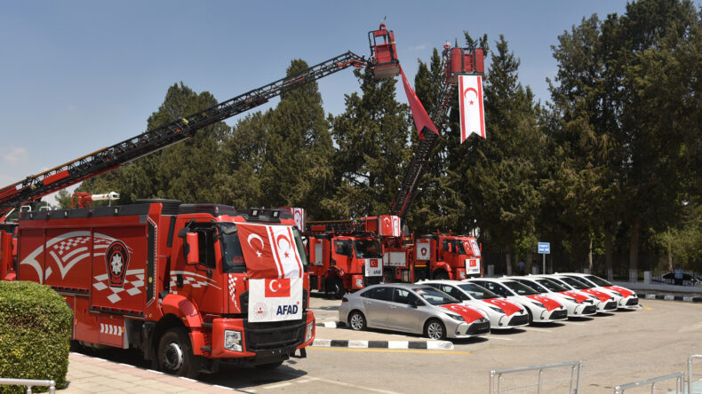 Türkiye tarafından hibe edilen 29 araç, törenle PGM’ye teslim edildi